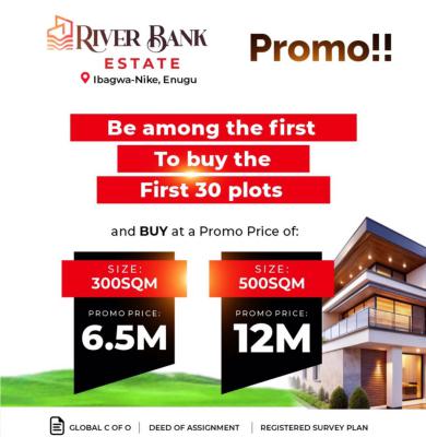 Affordable Plots of Mixed-use Land with C of O, River Bank Estate, Enugu, Enugu, Mixed-use Land for Sale