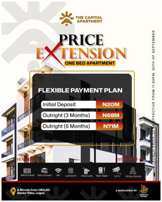 Cashflow Generating 1bed Apartment with Flexible Payment Plan, a Min Away From University of Lagos, Yaba, Lagos, Block of Flats for Sale