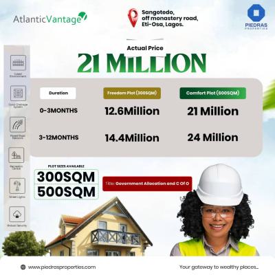 Strategically Located Land, Sangotedo, Ajah, Lagos, Residential Land for Sale