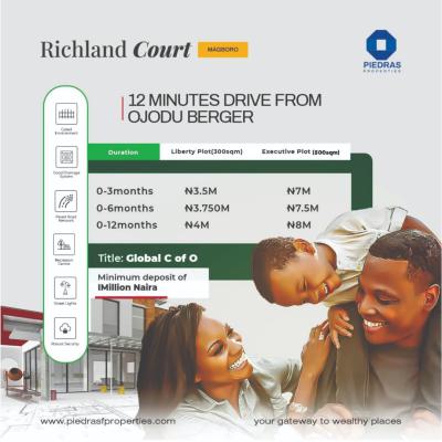 Buy and Build Land with C of O, Richland Estate, Magboro, Ogun, Residential Land for Sale