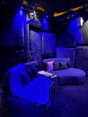 Room and Parlour with a Private Cenima, Chevron, Lekki Phase 2, Lekki, Lagos, Mini Flat (room and Parlour) Short Let