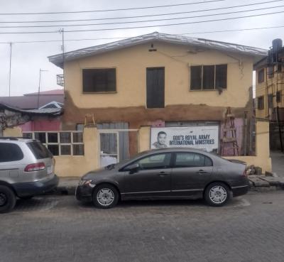 a Storey Building on a Dry Land Measuring 553sqm By a Corner Piece, Off Anifowose Street, Shomolu, Lagos, Block of Flats for Sale