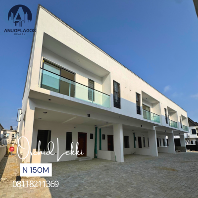 Fully Serviced 4  Bedroom Terrace Duplex, Lekki, Lagos, Terraced Duplex for Sale