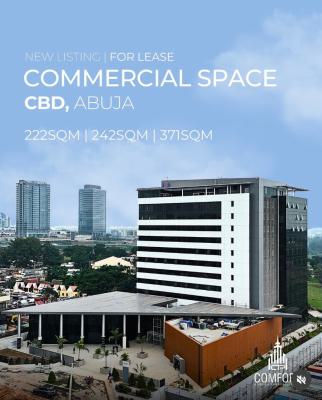 222 Sqm, 242 Sqm, 371 Sqm Commercial Spaces for Lease, Central Business District, Abuja, Office Space for Rent