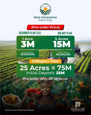 Own Land + Agriculture in One Smart Investment, Abeokuta North, Ogun, Industrial Land for Sale