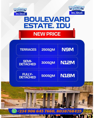 Estate Plots, Boulevard Estate, Idu, Abuja, Idu Industrial, Abuja, Residential Land for Sale