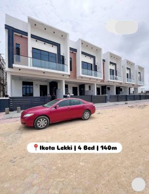 Self Compound 4 Bedroom Terrace, Ikota,lekki, Ikota, Lekki, Lagos, Terraced Duplex for Sale