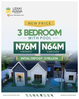 3 Bedroom with Pool, Step Into Comfort and Endless Possibilities at Lekki Avana Phase Ii, Lekki, Lagos, Detached Bungalow for Sale