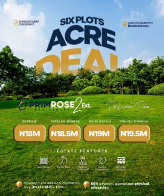 1 Acre Residential Titled Land, Atan Ota, Ado-odo/ota, Ogun, Residential Land for Sale