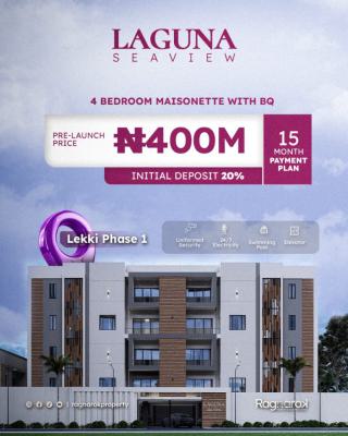 for Sophisticated 4 Bedroom Maisonette with Bq, Foreshore Estate, Lekki Phase 1, Lekki, Lagos, Flat / Apartment for Sale