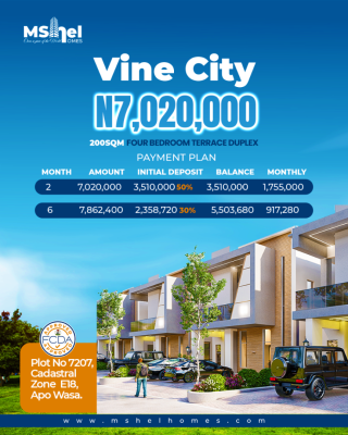 200sqm Land in a Serene Environment, Mshel Vine City, Wasa, Apo, Abuja, Residential Land for Sale