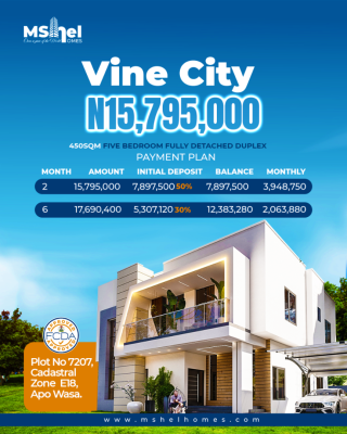 450sqm Land in a Serene Environment, Mshel Vine City, Wasa, Apo, Abuja, Land for Sale