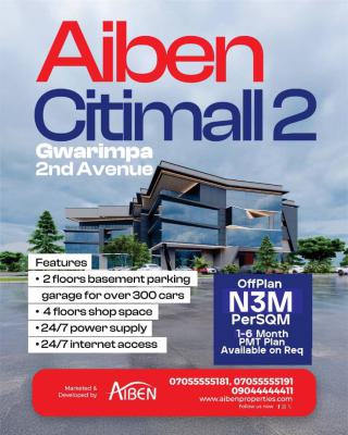 Buy Modern, Retail and 0ffice Spaces,  in The Heart of Gwarinpa Offpl, 2nd Avenue, Gwarinpa Estate, Gwarinpa, Abuja, Office Space for Sale