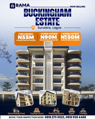 Ready-to-earn Studio, 1-bedroom, and 2-bedroom Units in Surelere, Buckingham Estate, Surulere, Lagos, Commercial Property for Sale