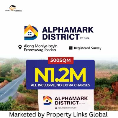Affordable Land Directly Facing The Express Road, Alphamark Estate Laagbe Along Moniya-iseyin Express Way, Ibadan, Oyo, Commercial Land for Sale