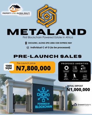 Most Affordable Land Directly Facing The Express Road, Metaland Estate Odolewu Along Epe/ijebu Ode Express Way, Epe, Lagos, Industrial Land for Sale