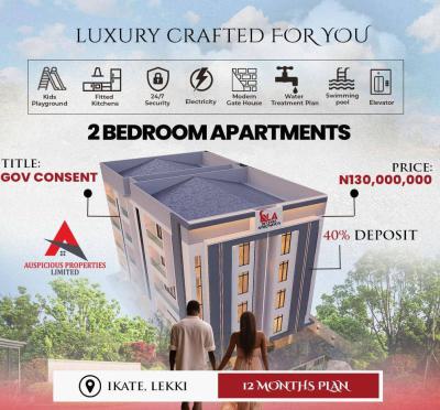 Most Affordable Luxury 2 Bedroom Apartment, De Lekki Apartment, Ikate, Lekki, Lagos, Block of Flats for Sale