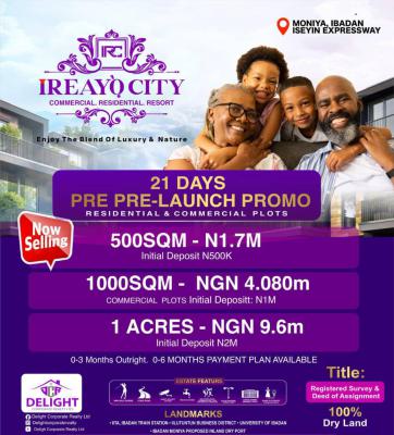 Most Cheapest and Affordable Land, Ireayo City Estate Residential Moniya Iseyin Expressway, Ibadan, Oyo, Commercial Land for Sale