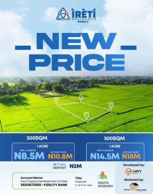 Verified Land in a Prime Location, Ireti Residence Phase 2, Imota, Ikorodu, Lagos, Residential Land for Sale