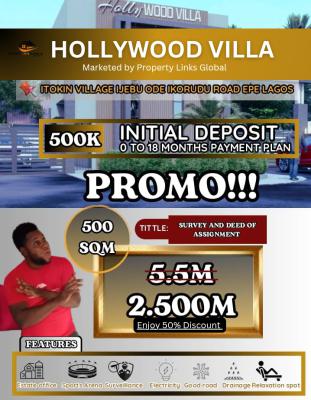 Verified Land in a Prime Location, Hollywood Villar Ijebu Ode Road, Epe, Lagos, Mixed-use Land for Sale