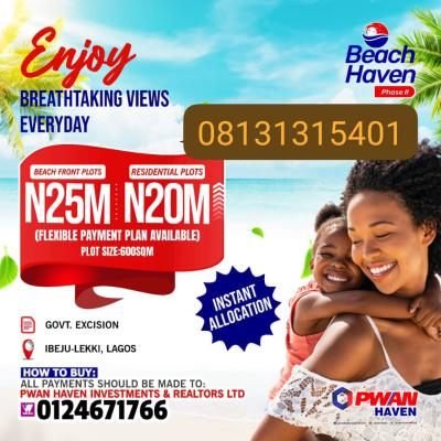 Plots of Beachfront Land in Ibeju, Akodo Ise, Ibeju Lekki, Lagos, Mixed-use Land for Sale
