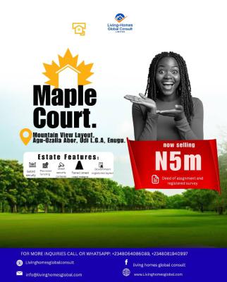 Estate Land in Enugu, Mountain View Estate, 9th Mile Rd, Gra, Enugu, Enugu, Mixed-use Land for Sale