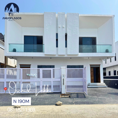 Stunning 4 Bedroom Semidetached Duplex with Bq., Lekki, Lagos, Semi-detached Duplex for Sale
