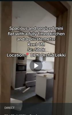 Serviced Mini Flat Wit, Dpk Orchid Lekki, Vgc, Lekki, Lagos, Mini Flat (room and Parlour) for Rent