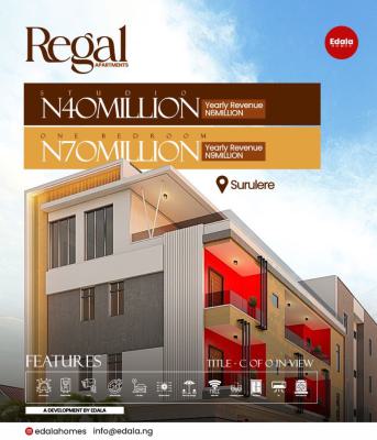 High Yield Apartments with Lifestyle Infrastructures with Flexible Pay, Comes with a Co-working Space,rooftop Lounge,smart Looks and Lots More, Surulere, Lagos, Block of Flats for Sale