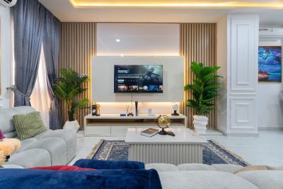 Tastefully Furnished Luxurious 3 Bedroom Apartment with Ps5, Pool, Etc, Meadowhall Way, Ikate, Lekki, Lagos, Flat / Apartment Short Let