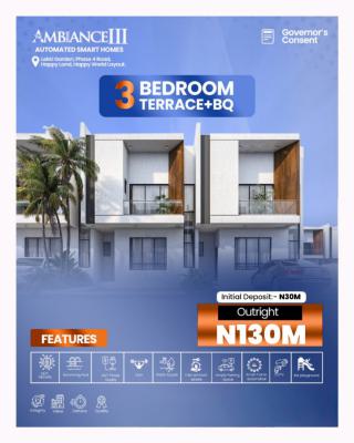 Exquisite 3 Bedroom Terrace with Boys Quarters, Sangotedo, Ajah, Lagos, Terraced Bungalow for Sale