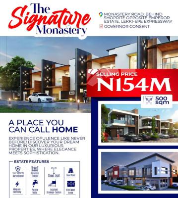 Plots of Land with Governors Consent: 20% Promo Discount, The Signature Estate, Monastery Road By Shoprite Novare Mall, Sangotedo, Ajah, Lagos, Residential Land for Sale