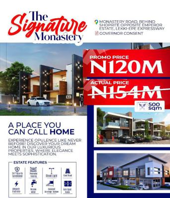 Plots of Land with Governors Consent: 20% Promo Discount, The Signature Estate, Monastery Road By Shoprite Novare Mall, Sangotedo, Ajah, Lagos, Residential Land for Sale