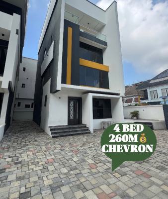 Very Spacious 4 Bedroom Detached Duplex with Swimming Pool and Bq, Chevron, Lekki, Lagos, Detached Duplex for Sale
