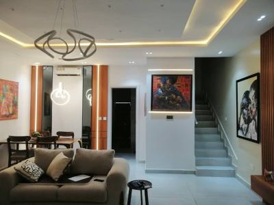 New 4 Bedrooms Town House Fully Furnished, Spacious 4 Bedrooms Townhouse/ Maisonnette Sitting on 2 Floors, Victoria Island (vi), Lagos, Terraced Duplex for Sale
