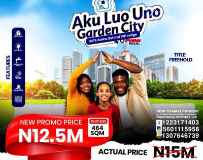Affordable and Verified Dry Land, Aku-luo-uno Garden ,ibite Behind Vip Lodge, Awka, Anambra, Residential Land for Sale