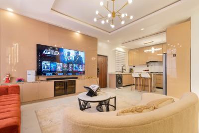 Newly Launched Warm, Earth-toned 2 Bedroom Apartment Intentionally Cur, Lekki Phase 1, Lekki, Lagos, Flat / Apartment Short Let