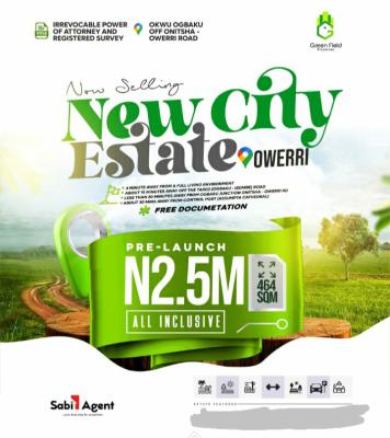 Govt Approved Estate in Developing Location, New City Estate ,okwu Ogbaku Off Onitsha - Owerri Express Road, Ogbaku, Mbaitoli, Imo, Mixed-use Land for Sale