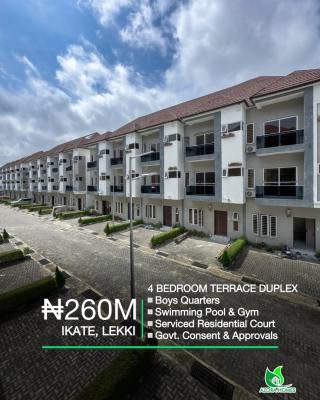 Four Bedroom Terrace Duplex with Bq, Ikate Elegushi, Lekki, Lagos, Terraced Duplex for Sale