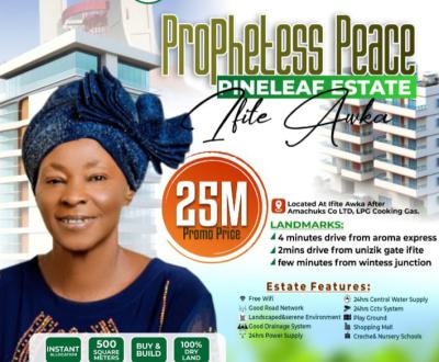 100% Dry Land with Instant Allocation, Prophetess Peace Locate Ifite 5min Drive From Aroma Expressway, Awka, Anambra, Residential Land for Sale