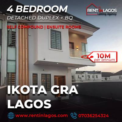 Luxury  4 Bedroom Semi-detached Duplex Giveaway Offer, Gra, Ikota, Lekki, Lagos, Semi-detached Duplex for Rent