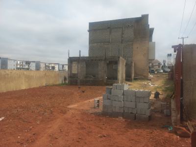 Cheap 4 Bedrooms Terrace Duplex with a Bq ( Carcass ), Near Mikuch Ville Estate, Gaduwa, Abuja, Terraced Duplex for Sale