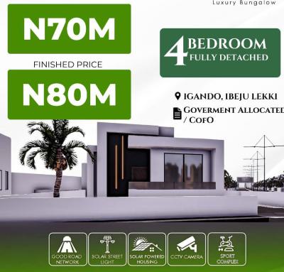 Luxury 4 Bedroom Fully Detached Bungalow, * Luxury Bungalow* Igando, Ibeju Lekki, Lagos, Detached Bungalow for Sale