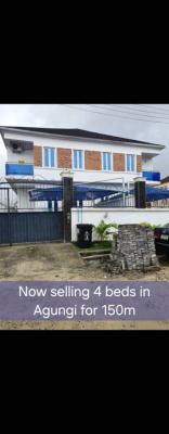 Spacious 4 Bedroom Semi Detached with Bq, Madam Cellular Estate, Agungi, Lekki, Lagos, House for Sale
