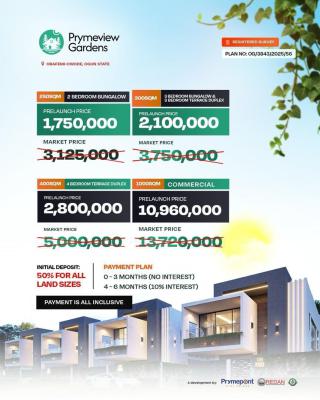 Prymeview Gardens -- Where Luxury Meets Affordability, Prymeview Gardens, Obafemi Owode, Ogun, Residential Land for Sale