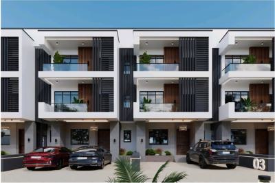 4 Bedroom Terraced Duplex & Maids Room, Extension, Wuye, Abuja, Terraced Duplex for Sale