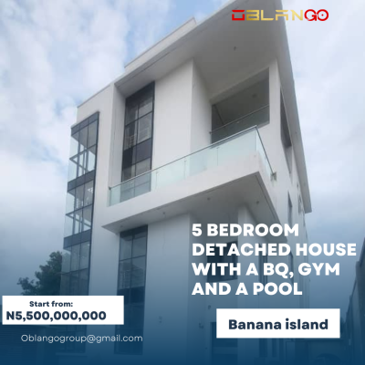 Luxurious 5 Bedroom Detached Duplex, Banana Island, Ikoyi, Lagos, Detached Duplex for Sale