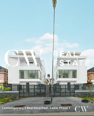 5-bedroom Duplex with 2-room Bq, Lekki Phase 1, Lekki, Lagos, Detached Duplex for Sale
