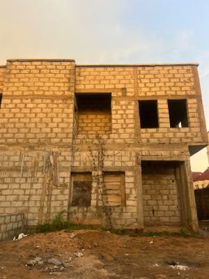 4-bedroom Semi-detached Duplex Carcass, Emmanuel Mbaka Rd, Airport Rd, Lugbe District, Abuja, Semi-detached Duplex for Sale
