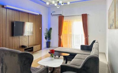 **- Luxury New 1bedroom with Ps5 -big Mirror -board Games - Balc, Lekki Phase 1, Lekki, Lagos, Flat / Apartment Short Let